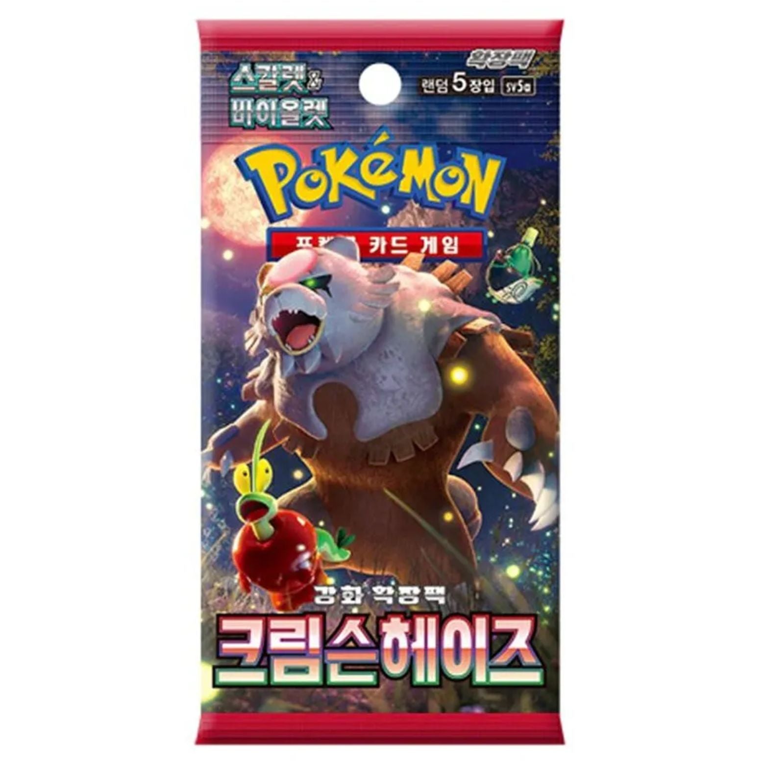 TRADING CARD GAME POKÉMON CRIMSON HAZE KOREAN BOOSTER PACK 5 CARDS