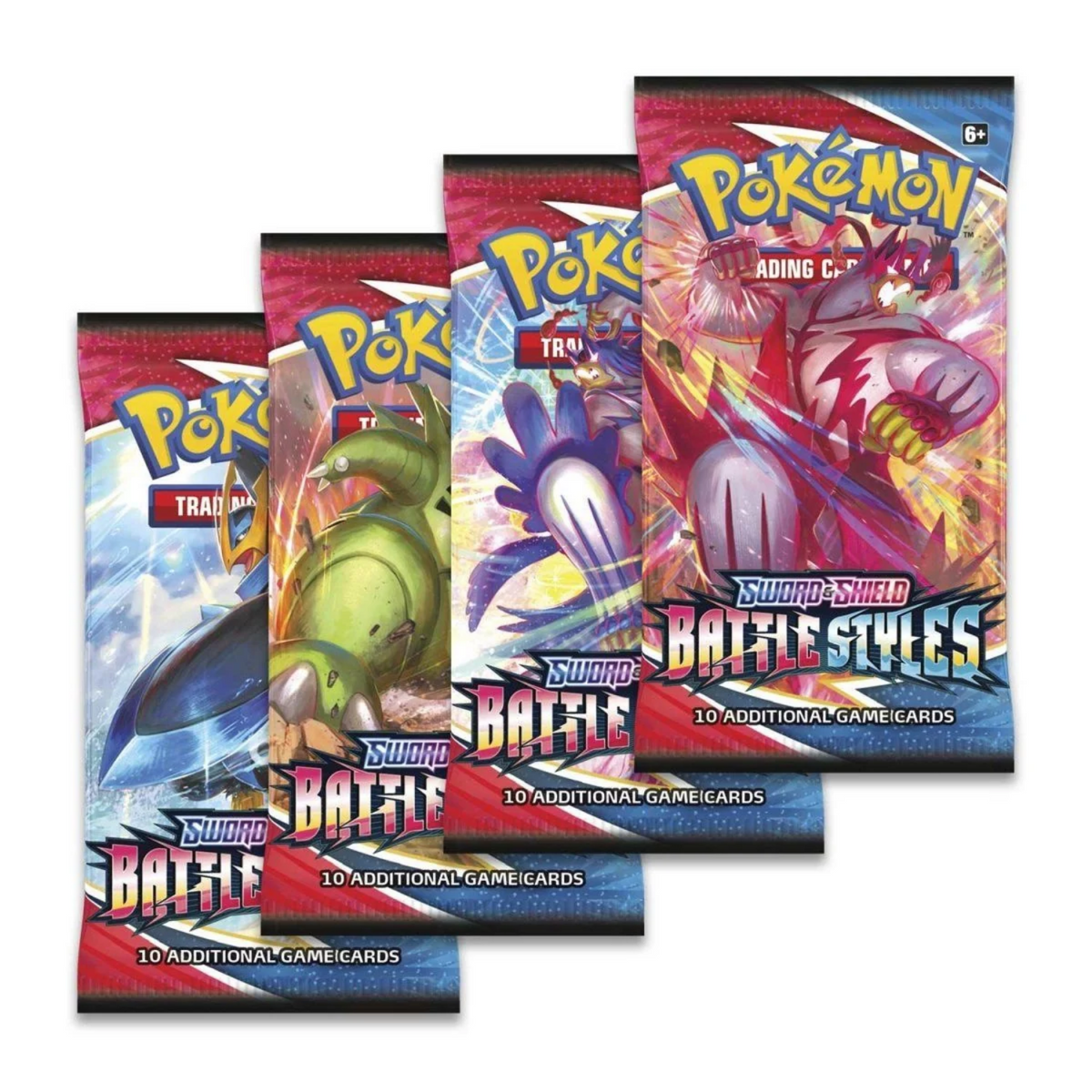 TRADING CARD POKÉMON ENGLISH BATTLE STYLES 10 CARDS
