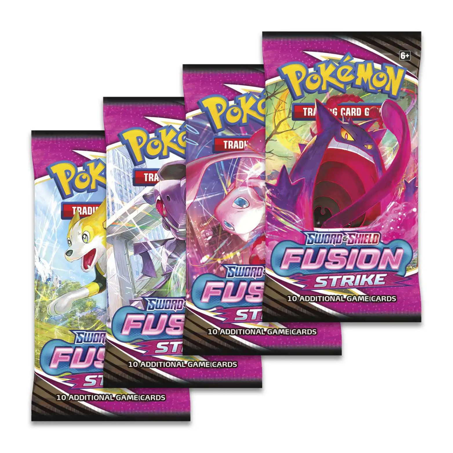 TRADING CARD POKÉMON FUSION STRIKE 10 CARDS