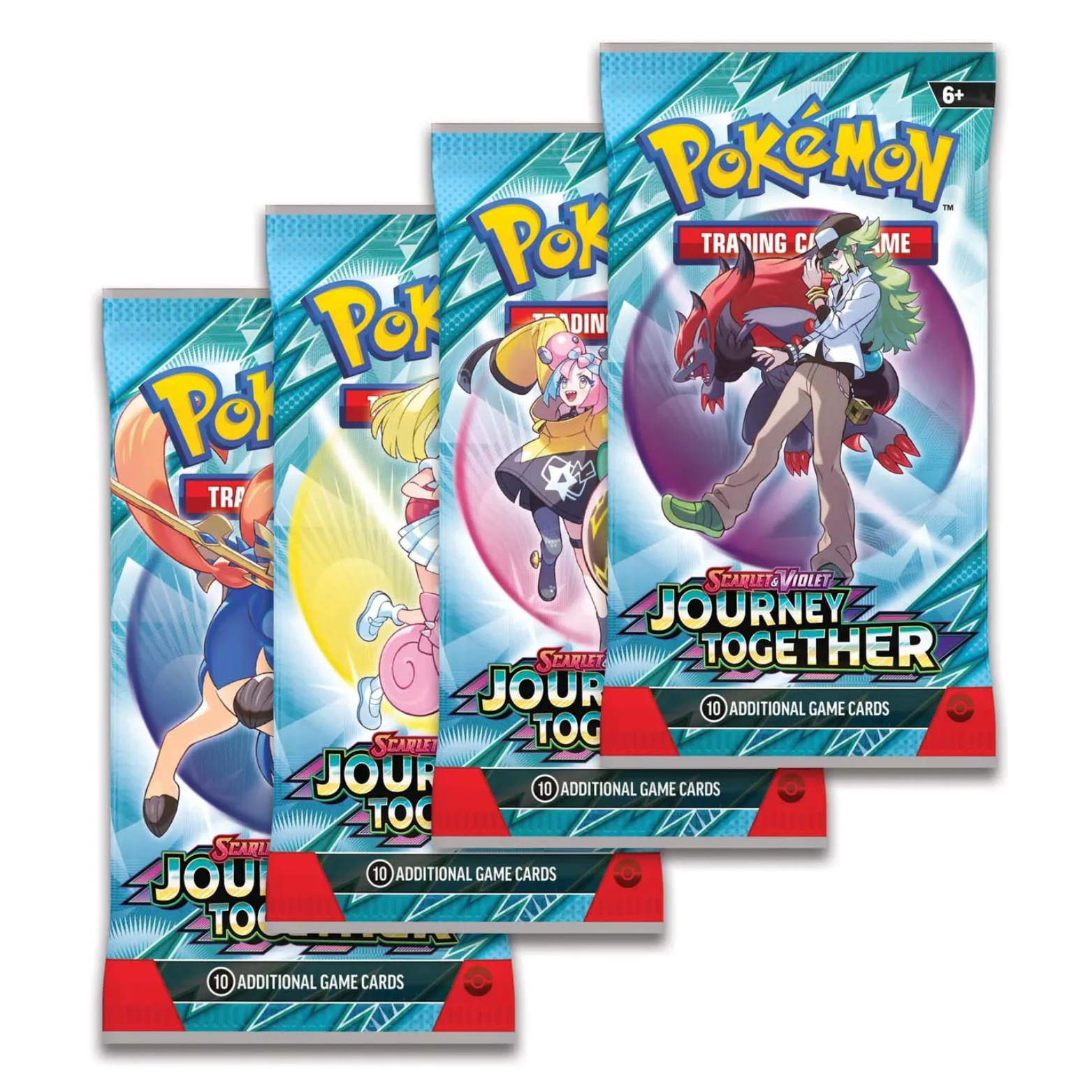 TRADING CARD POKÉMON JOURNEY TOGETHER 10 CARDS