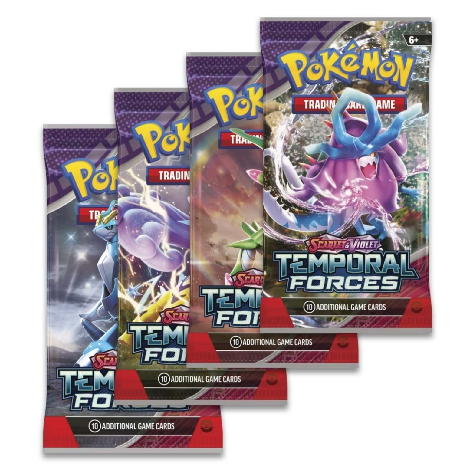 TRADING CARD POKÉMON TEMPORAL FORCES 10 CARDS