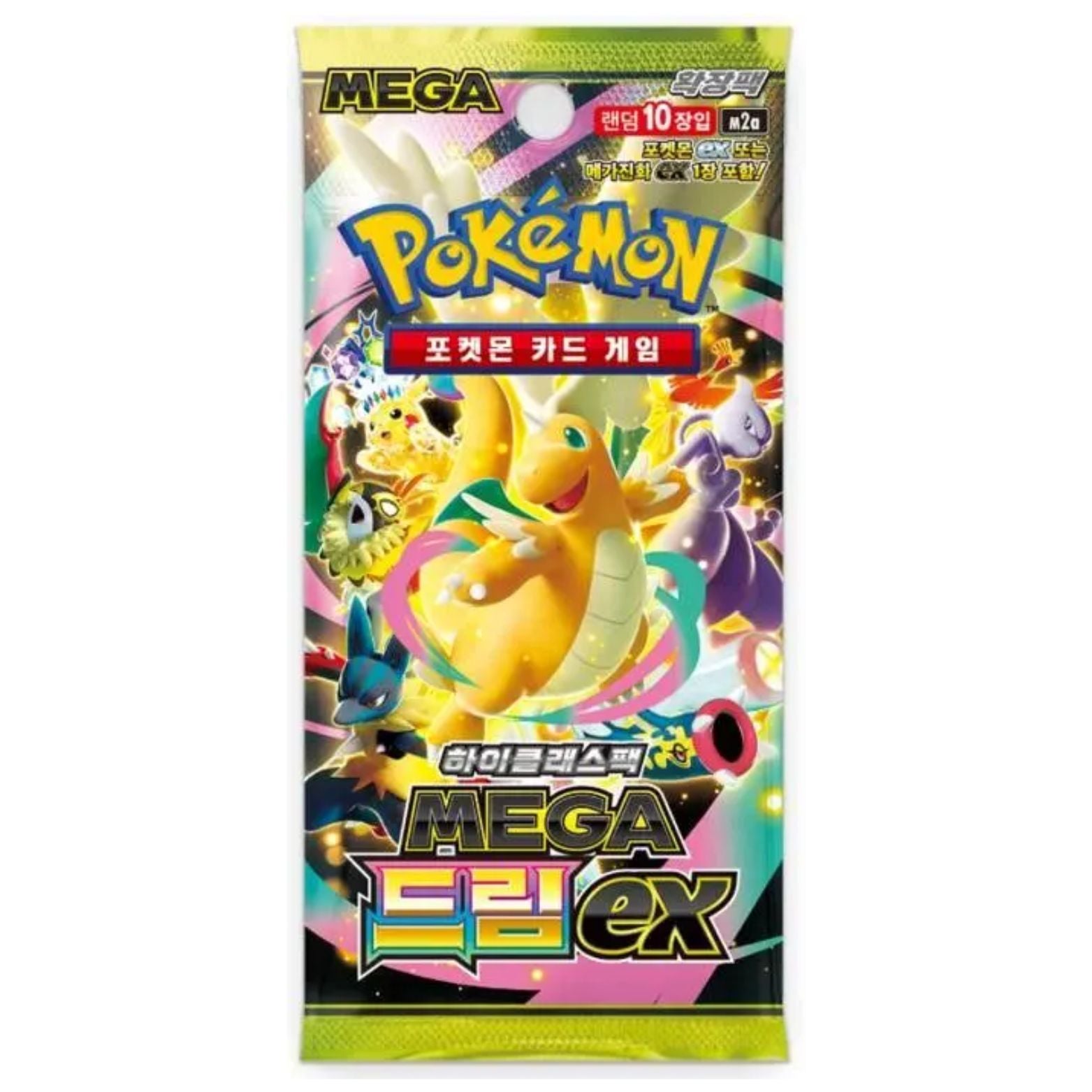 TRADING CARD POKÉMON MEGA DREAM KOREAN BOOSTER 10 CARDS