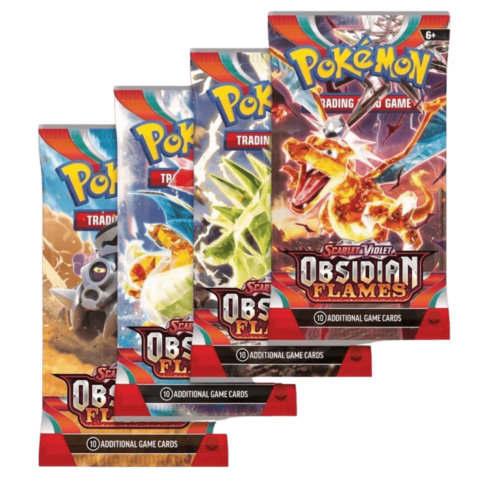 TRADING CARD POKÉMON OBSIDIAN FLAMES 10 CARDS
