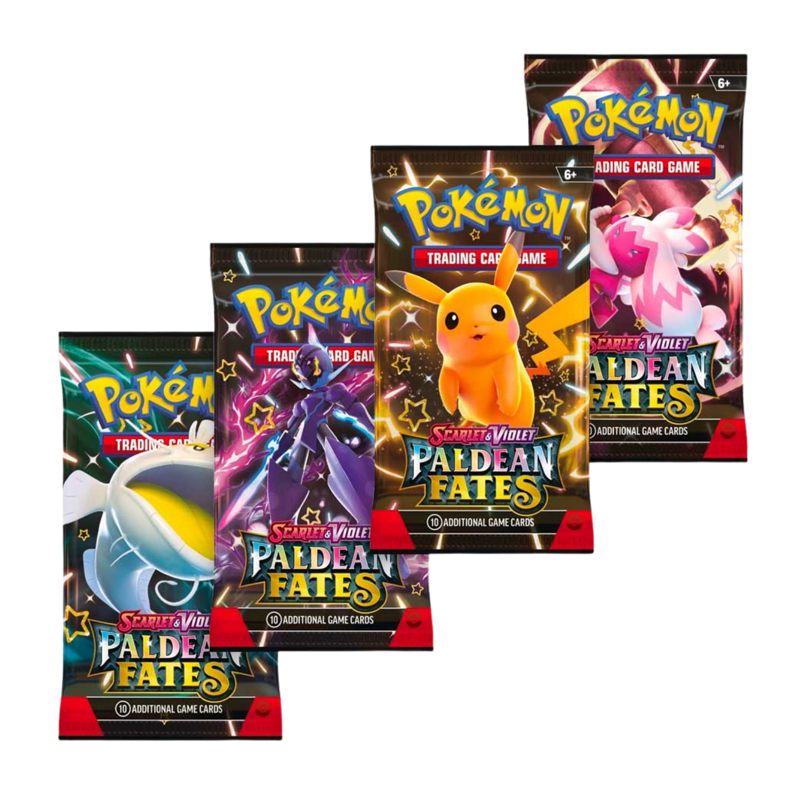 TRADING CARD POKÉMON PALDEAN FATES 10 CARDS