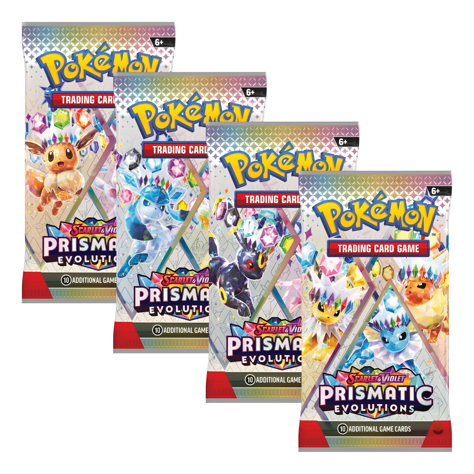 TRADING CARD POKÉMON PRISMATIC EVOLUTIONS 10 CARDS