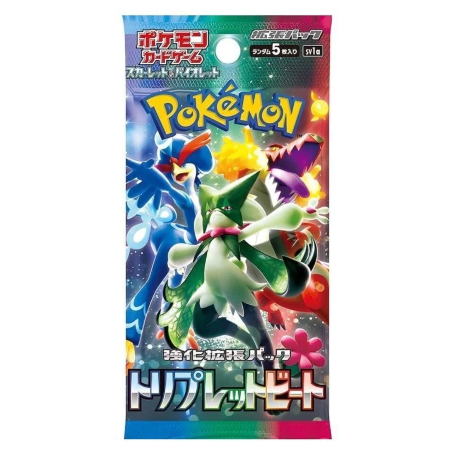 TRADING CARD POKÉMON TRIPLE BEAT JAPANESE BOOSTER PACK 5 CARDS
