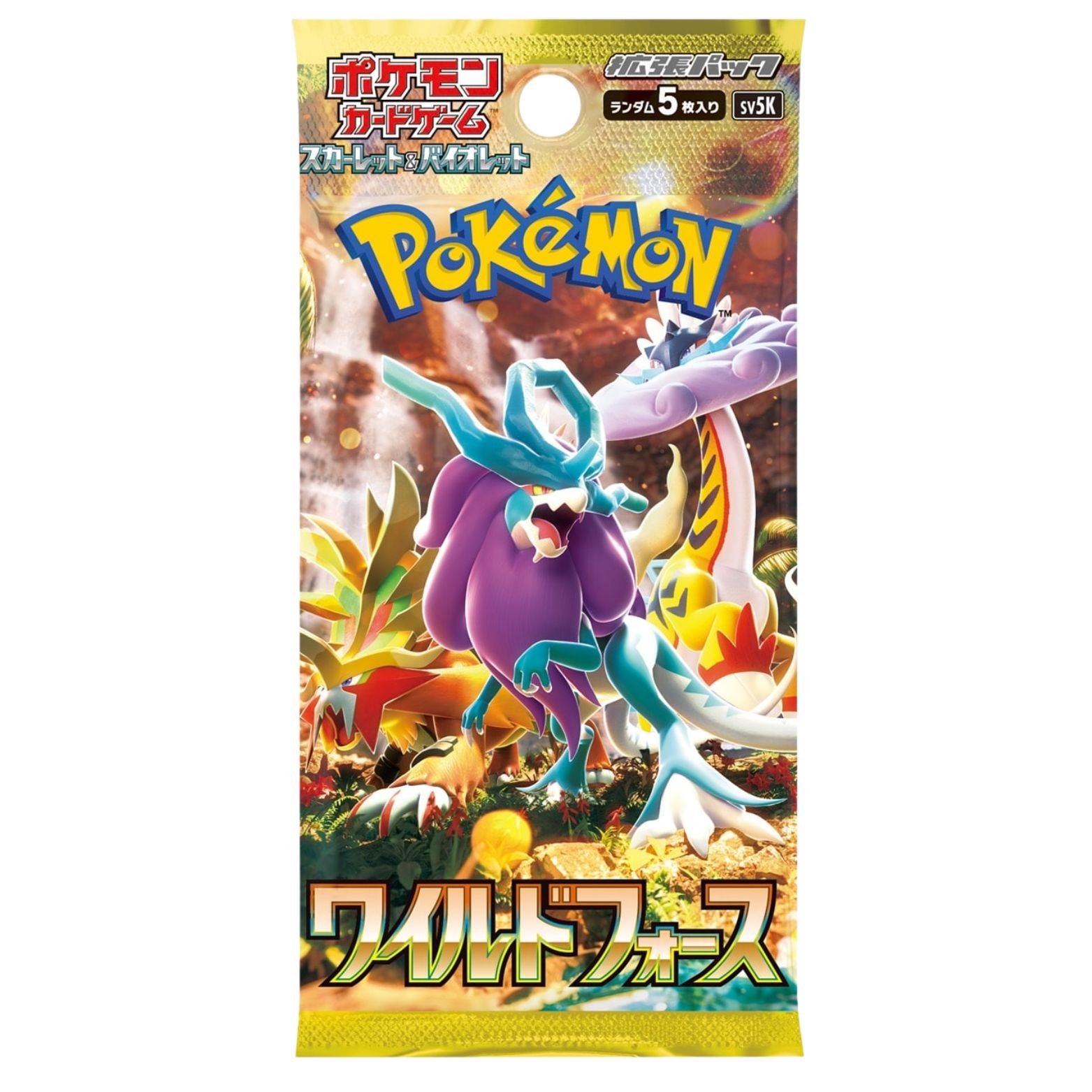 TRADING CARD POKÉMON WILD FORCE JAPANESE BOOSTER PACK 5 CARDS