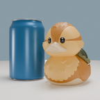 TUBBZ PVC AVATAR THE LAST AIRBENDER TURTLE DUCK BOXED EDITION 10cm