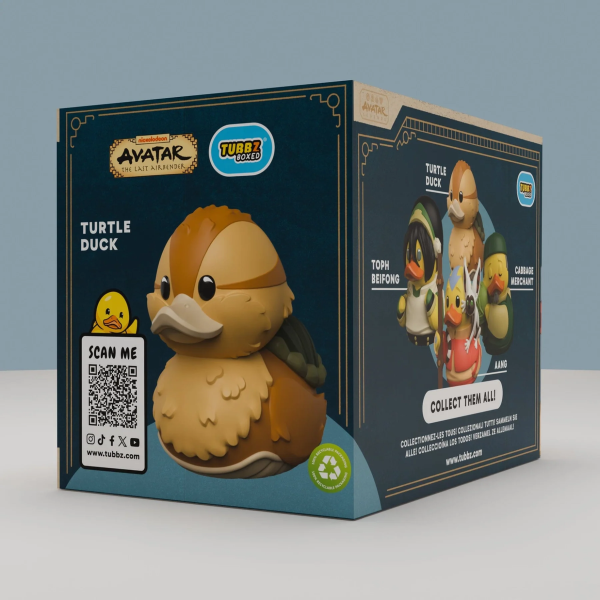 TUBBZ PVC AVATAR THE LAST AIRBENDER TURTLE DUCK BOXED EDITION 10cm