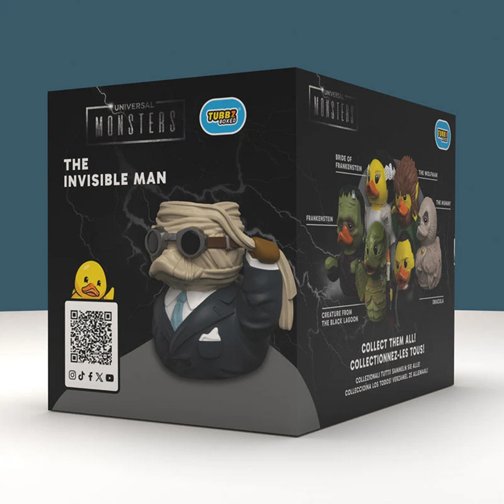 TUBBZ PVC MONSTERS INVISIBLE MAN BOXED EDITION 10cm