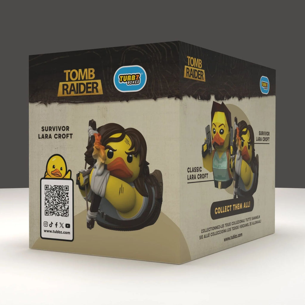 TUBBZ PVC TOMB RAIDER SURVIVOR LARA CROFT BOXED EDITION 10cm