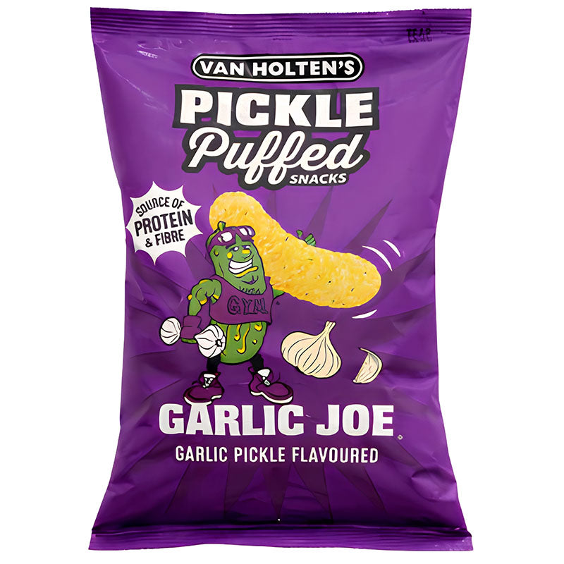 VAN HOLTEN'S PICKLE PUFFED SNACKS GARLIC JOE 90g