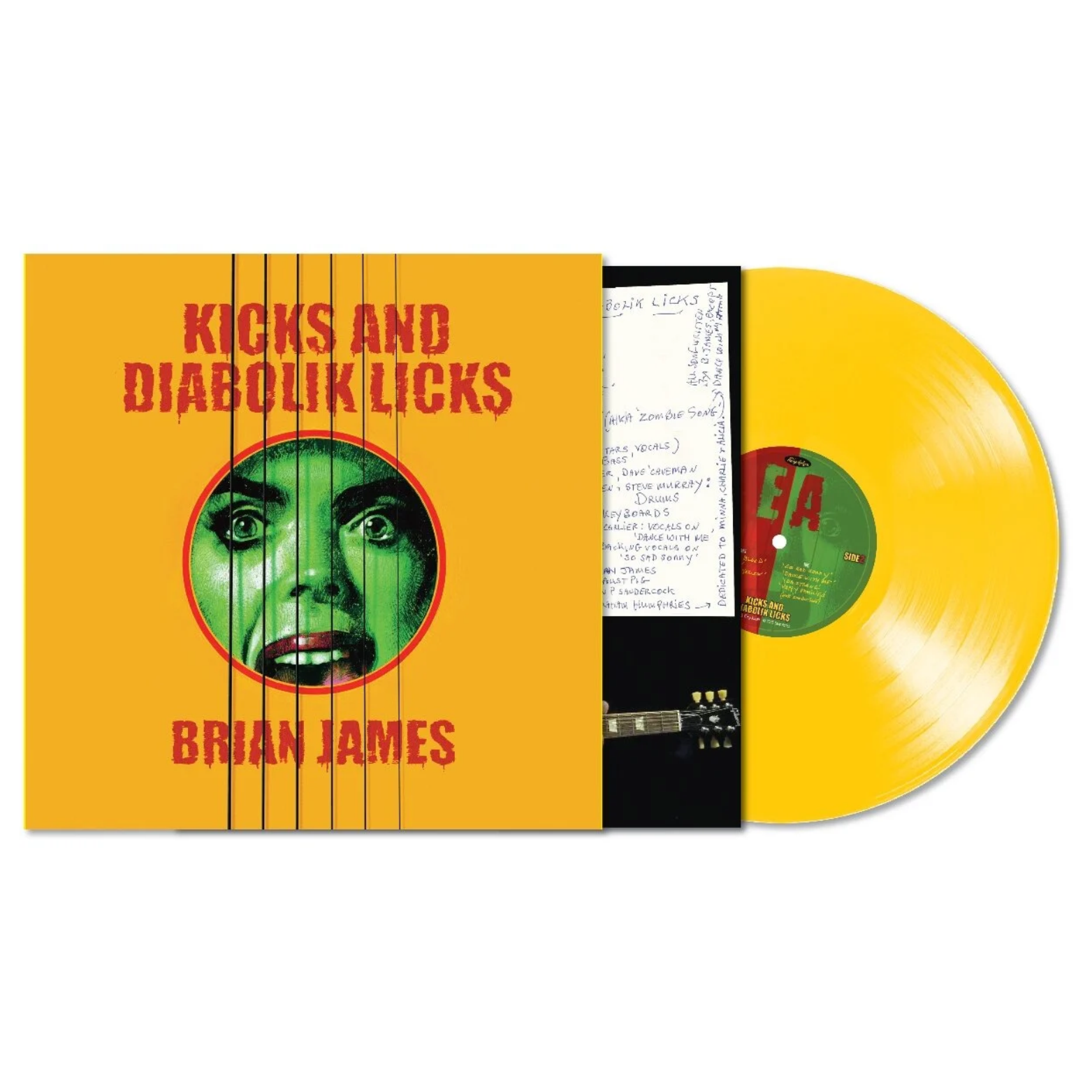 VINYL BRIAN JAMES  KICKS... AND DIABOLIK LICKS