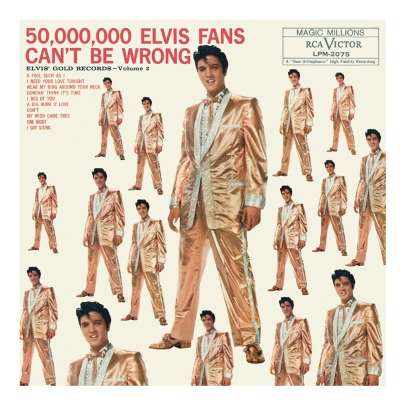 VINYL ELVIS PRESLEY 50 000 000 ELVIS FANS CAN'T BE WRONG