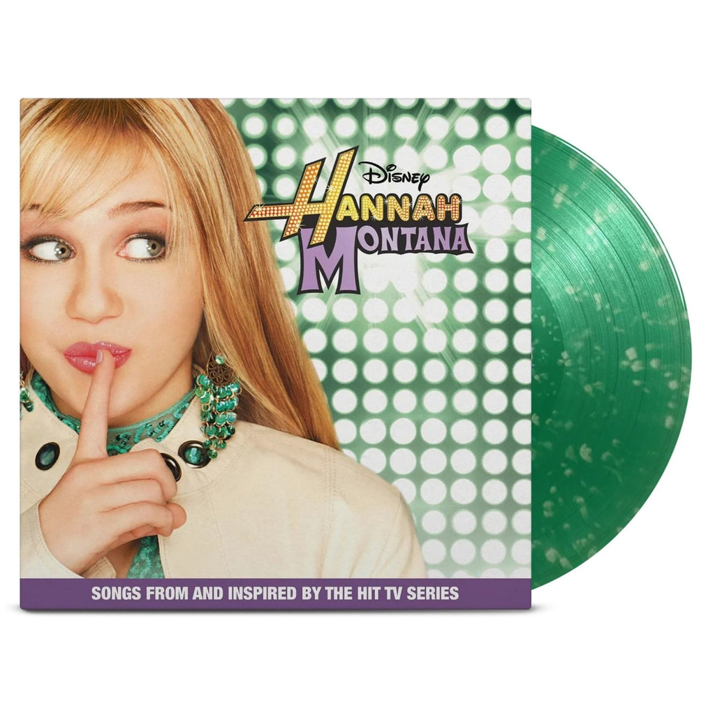VINYL HANNAH MONTANA GREEN SPLATER VINYL
