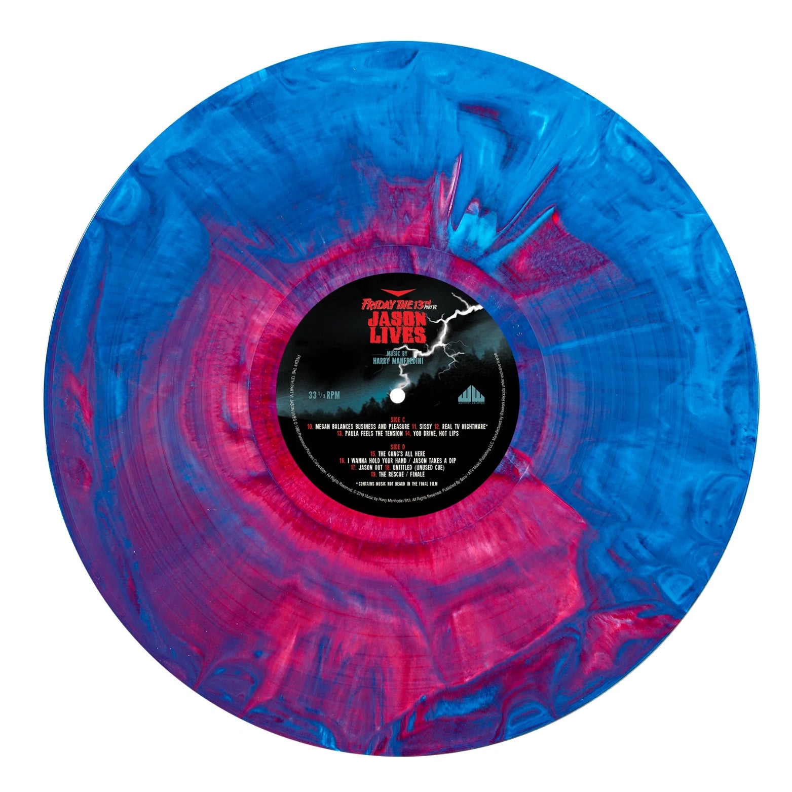 VINYL HARRY MANFREDINI FRIDAY THE 13TH PART VI: JASON LIVES COLOURED ORIGINAL SOUNDTRACK 2LP