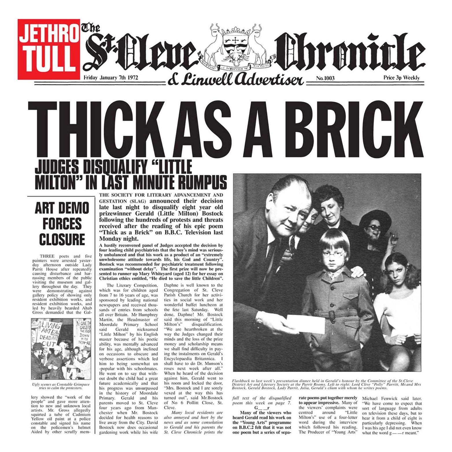 VINYL JETHRO TULL THICK AS A BRICK