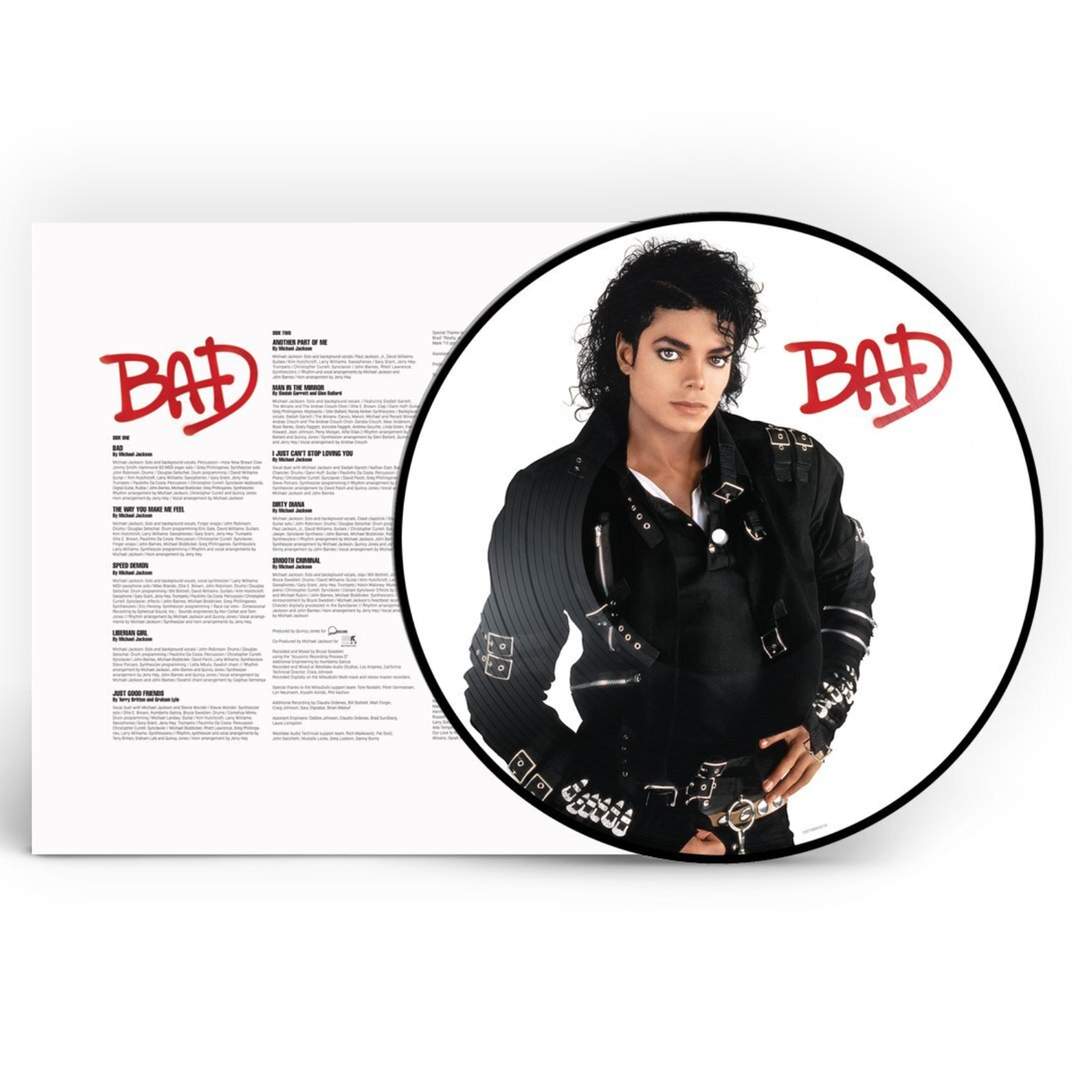 VINYL MICHAEL JACKSON BAD (PICTURE DISC)