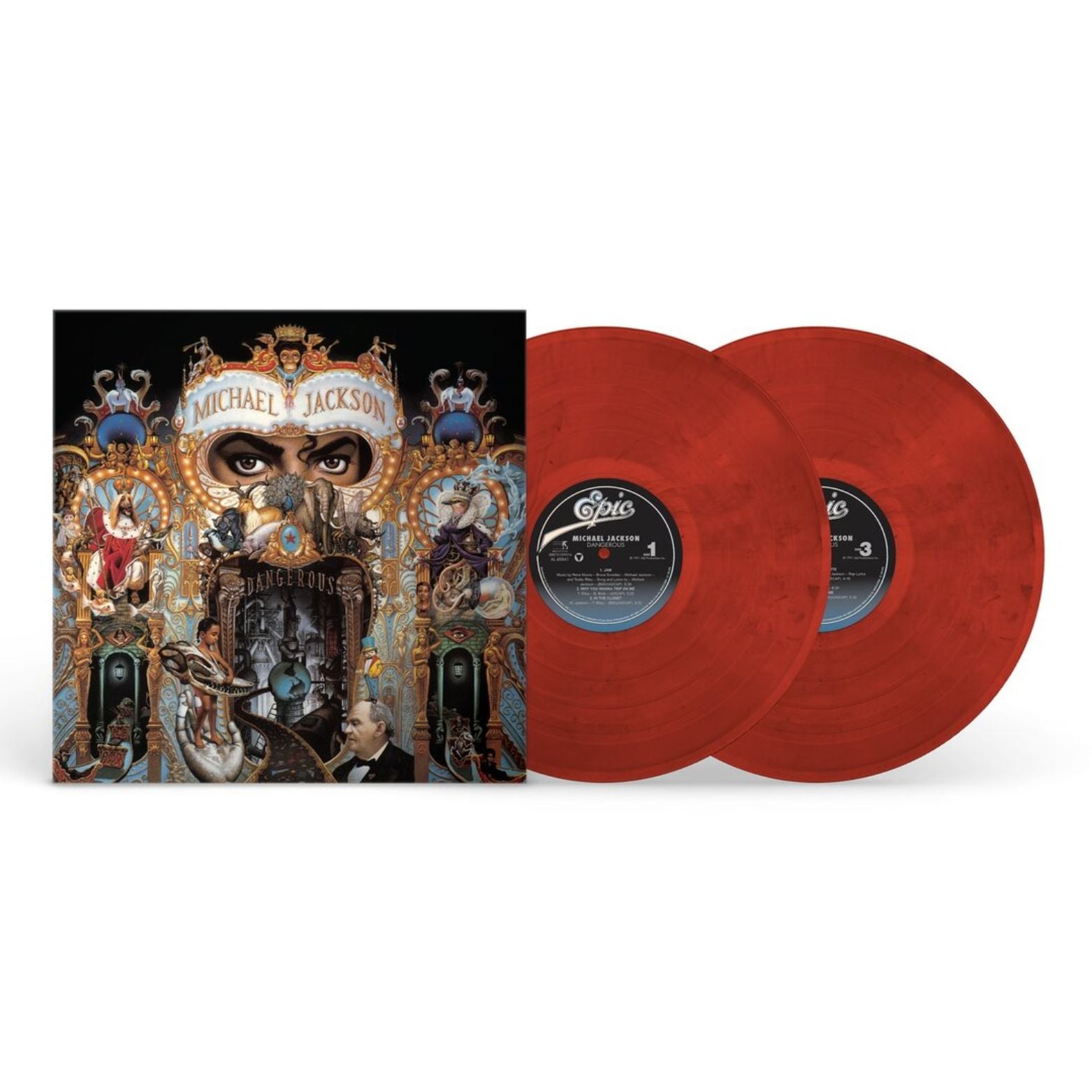 VINYL MICHAEL JACKSON DANGEROUS COLOURED VINYL 2LP