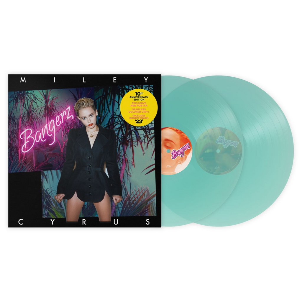 VINYL MILEY CYRUS BANGERZ LIMITED 10TH ANNIVERSARY SEAGLASS EDITION 2LP