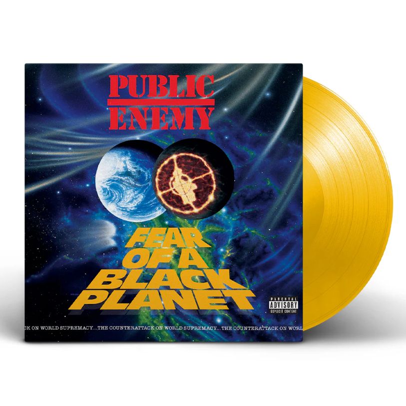 VINYL PUBLIC ENEMY FEAR OF A BLACK PLANET 90S LIMITED EDITION YELLOW VINYL