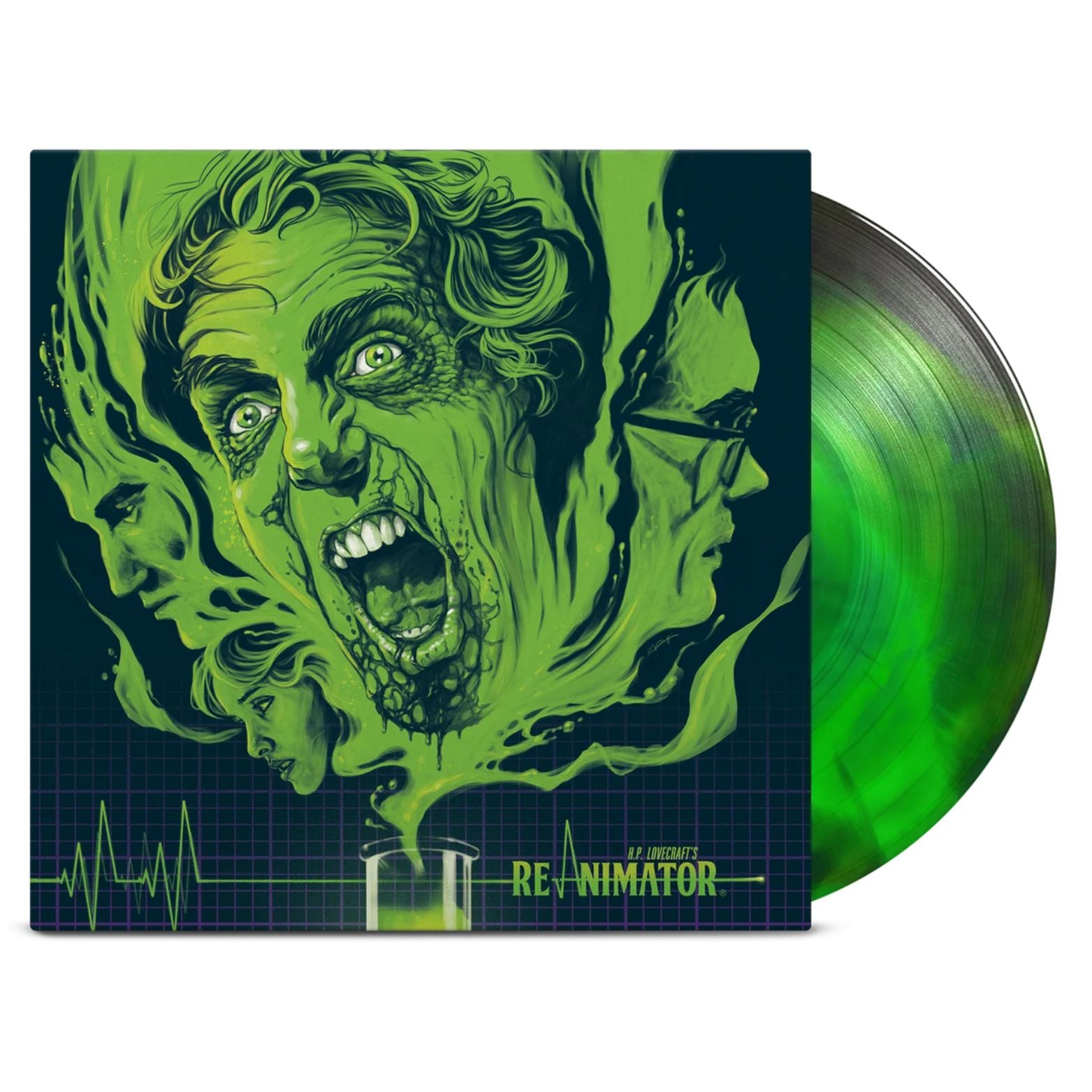 VINYL RICHARD BAND RE-ANIMATOR ORIGINAL MOTION PICTURE SOUNDTRACK (RE-AGENT GREEN & BLACK SWIRL VINYL)