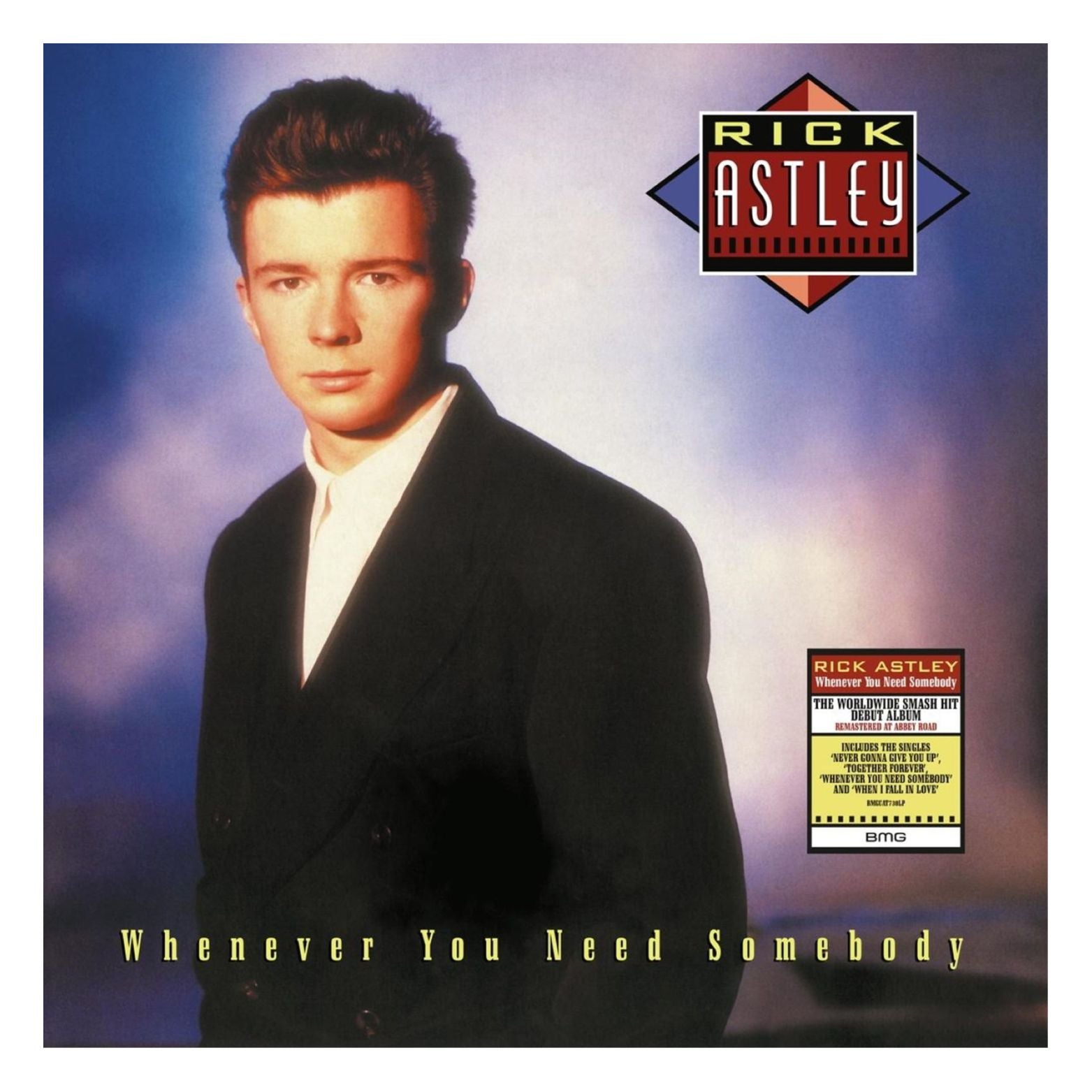 VINYL RICK ASTLEY WHENEVER YOU NEED SOMEBODY