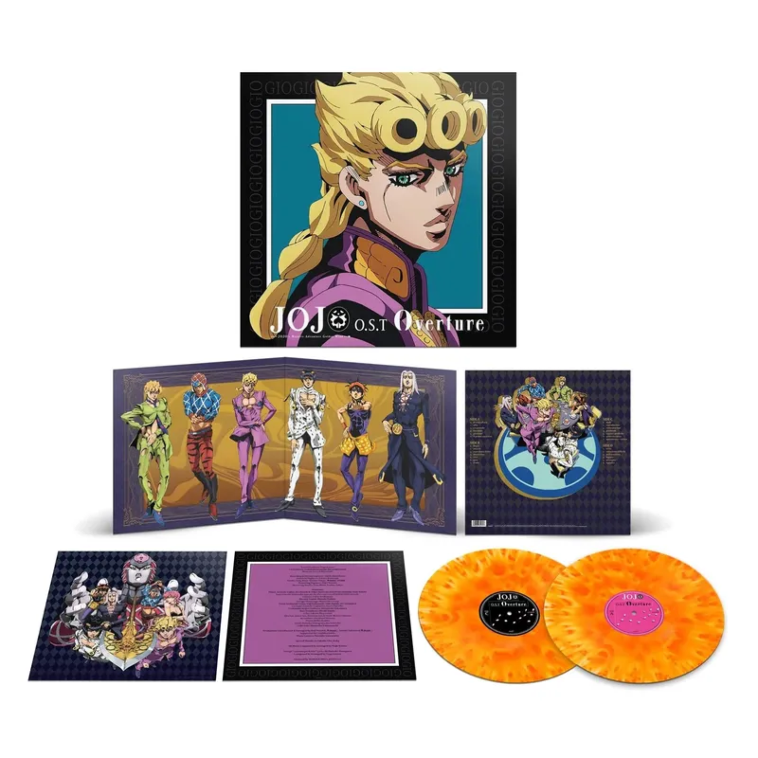 VINYL YUGO KANNO JOJO'S BIZARRE ADVENTURE: GOLDEN WIND - ORIGINAL SOUNDTRACK - VOL. 1: OVERTURE 2LP