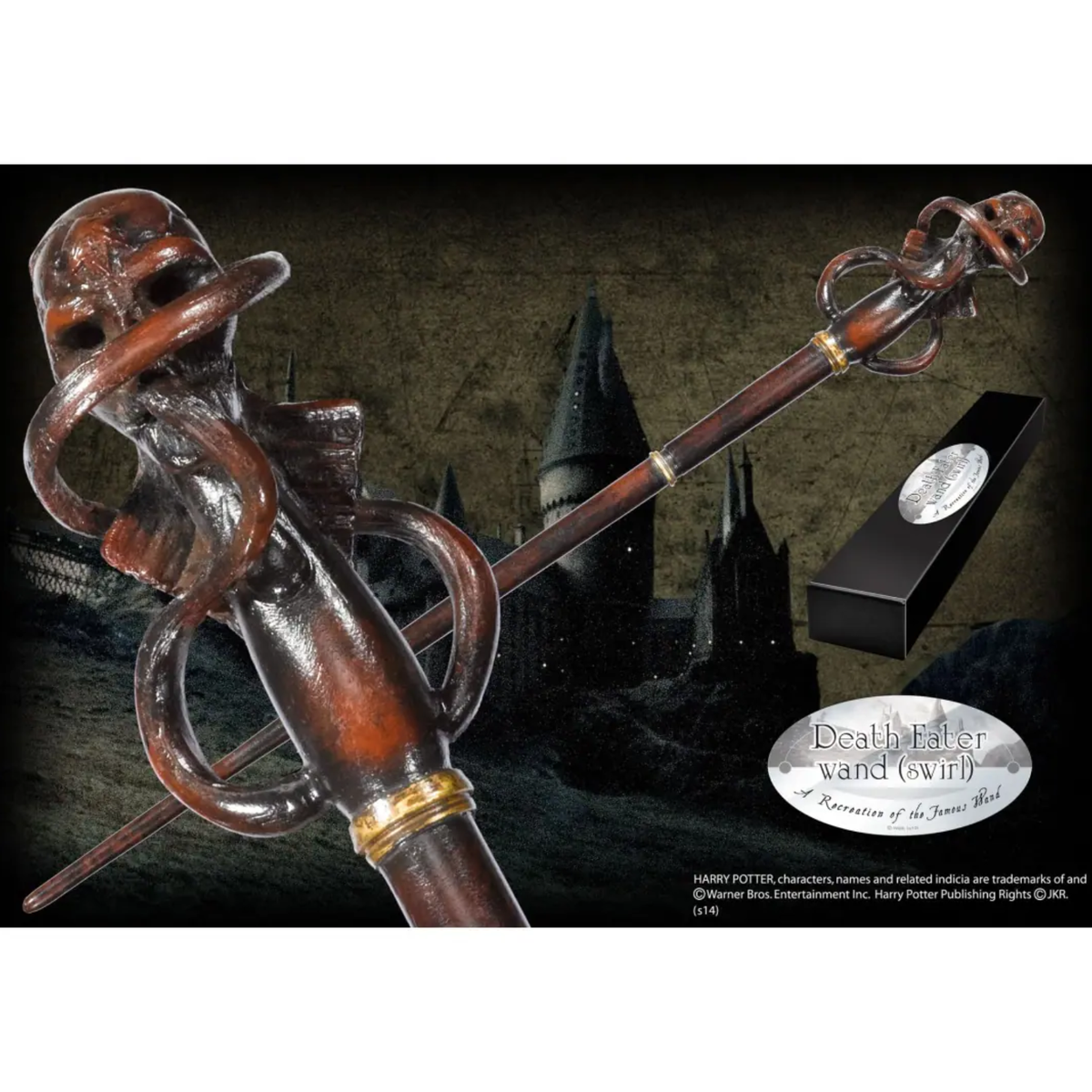 WAND DEATH EATER 3 SWIRL BOXED REPLICA (TROLLSTAV)