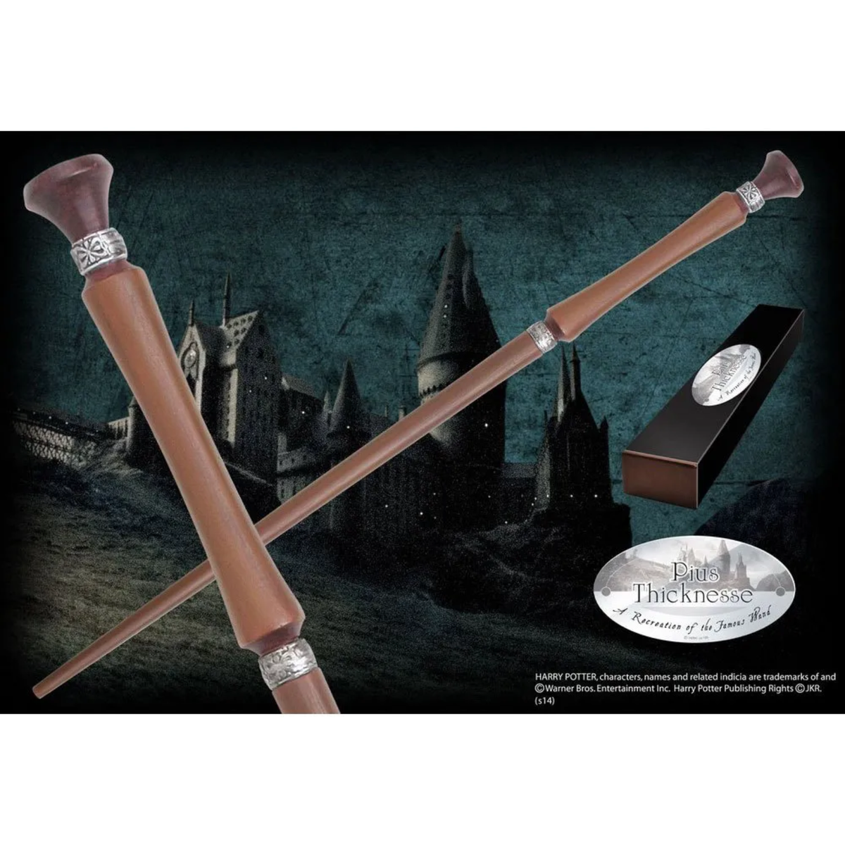 WAND HARRY POTTER PIUS THICKNESSE BOXED REPLICA (TROLLSTAV)