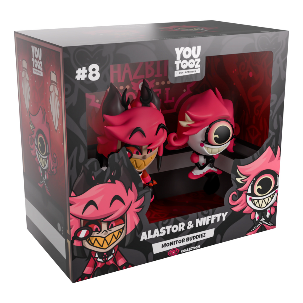 YOUTOOZ VINYL FIGURE HAZBIN HOTEL ALASTOR & NIFFTY 5cm