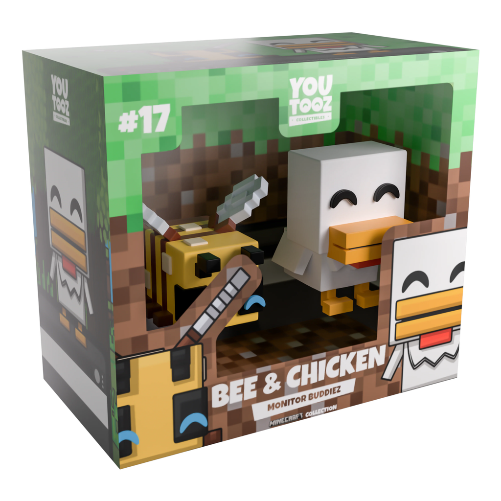 YOUTOOZ VINYL FIGURE MINECRAFT BEE & CHICKEN 5cm