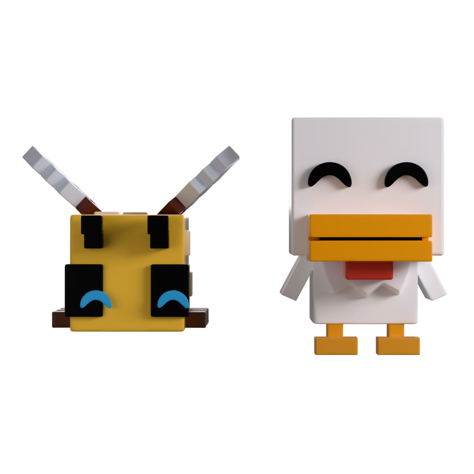 YOUTOOZ VINYL FIGURE MINECRAFT BEE & CHICKEN 5cm