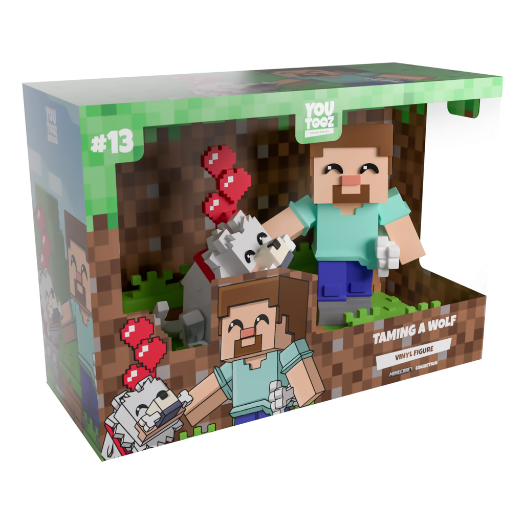 YOUTOOZ VINYL FIGURE MINECRAFT TAMING A WOLF 12cm