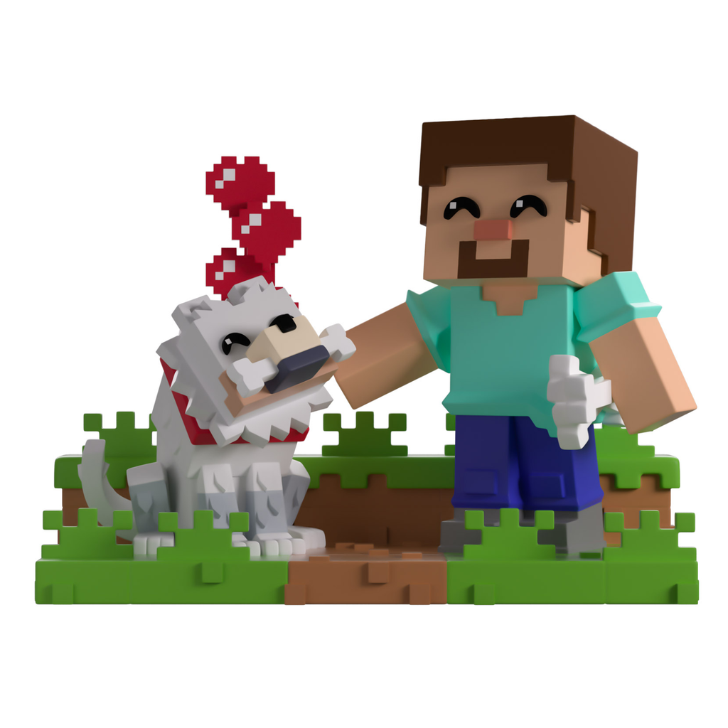 YOUTOOZ VINYL FIGURE MINECRAFT TAMING A WOLF 12cm