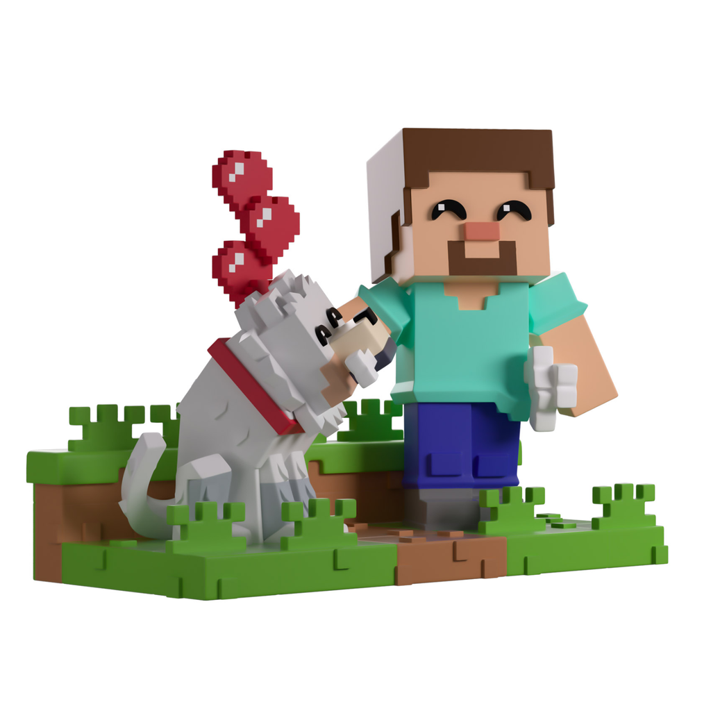 YOUTOOZ VINYL FIGURE MINECRAFT TAMING A WOLF 12cm