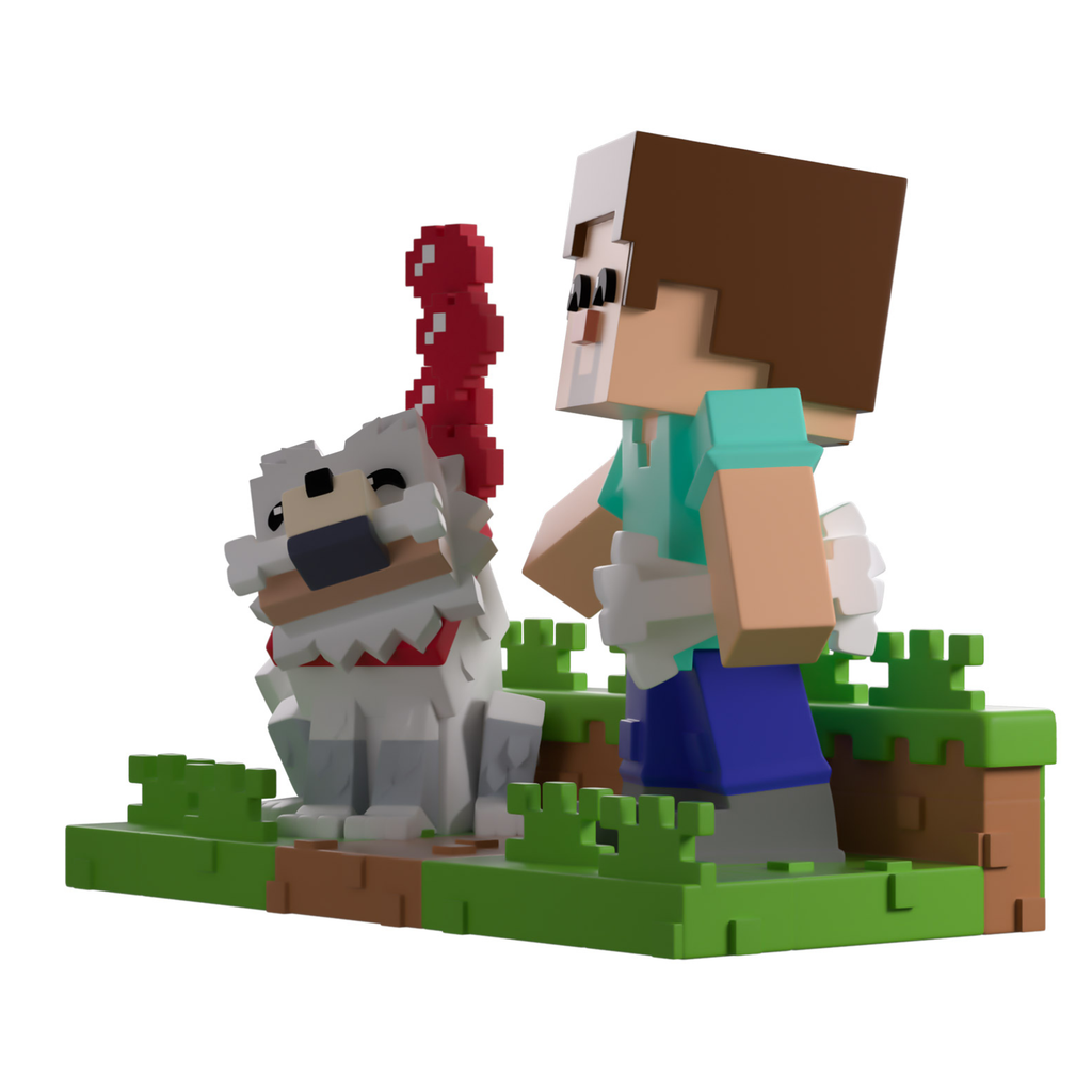 YOUTOOZ VINYL FIGURE MINECRAFT TAMING A WOLF 12cm