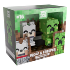 YOUTOOZ VINYL FIGURE MINECRAFTWOLF & CREEPER 5cm
