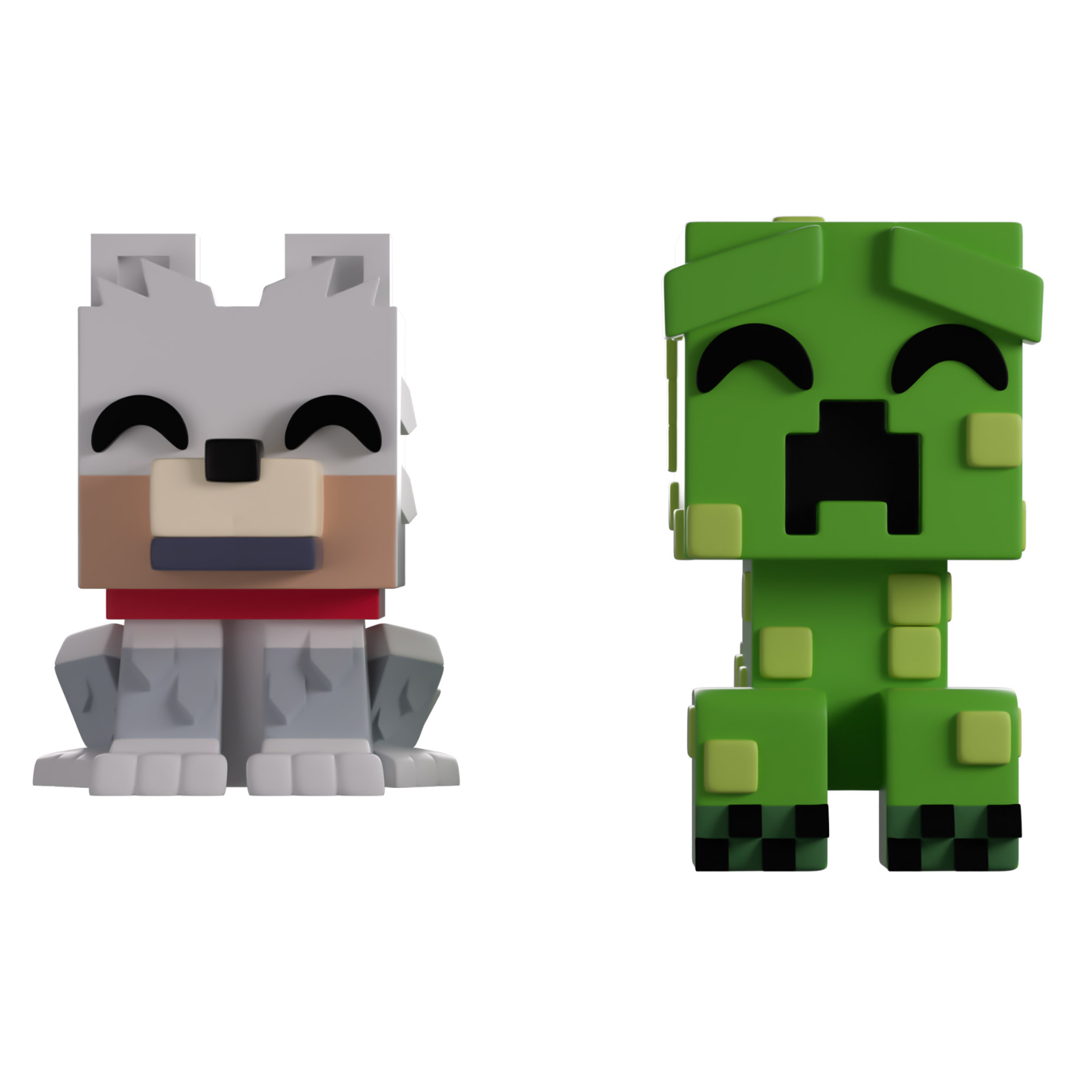 YOUTOOZ VINYL FIGURE MINECRAFTWOLF & CREEPER 5cm
