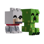 YOUTOOZ VINYL FIGURE MINECRAFTWOLF & CREEPER 5cm