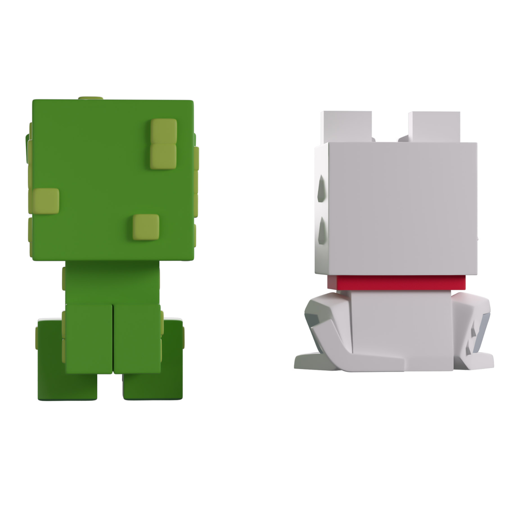 YOUTOOZ VINYL FIGURE MINECRAFTWOLF & CREEPER 5cm