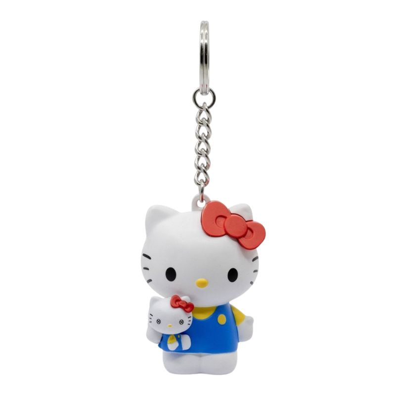 YUME SANRIO POCKET HERO KEYCHAIN HELLO KITTY & FRIENDS HELLO KITTY BLUE