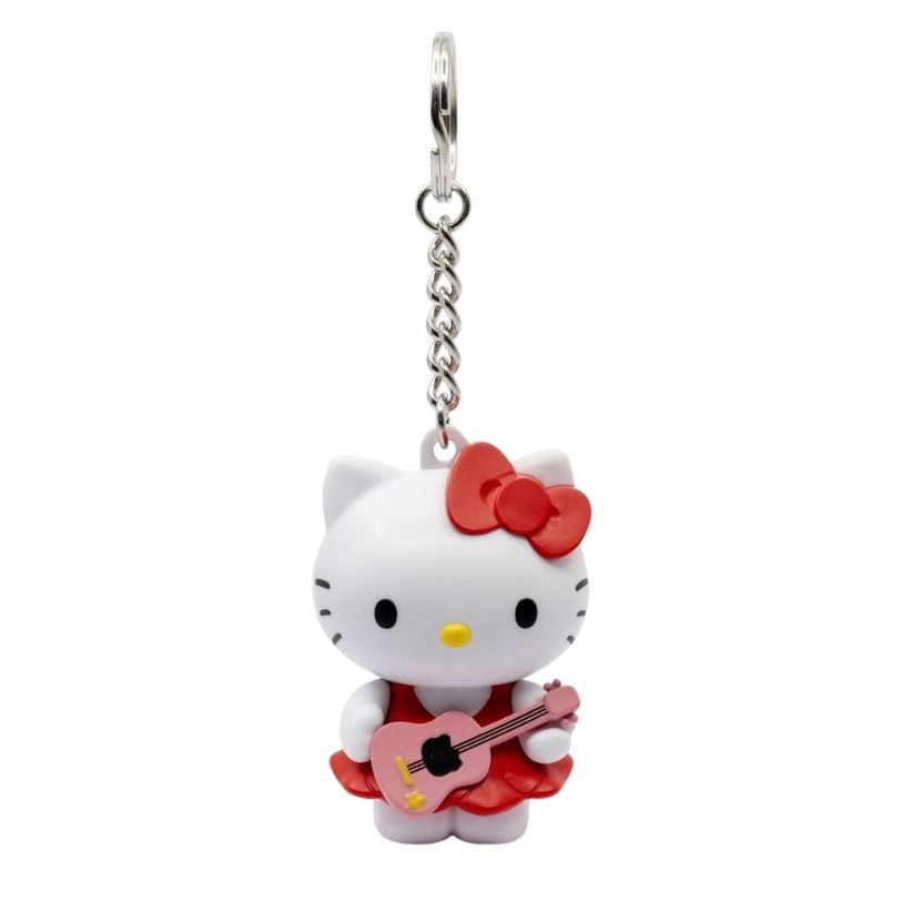 YUME SANRIO POCKET HERO KEYCHAIN HELLO KITTY & FRIENDS HELLO KITTY RED