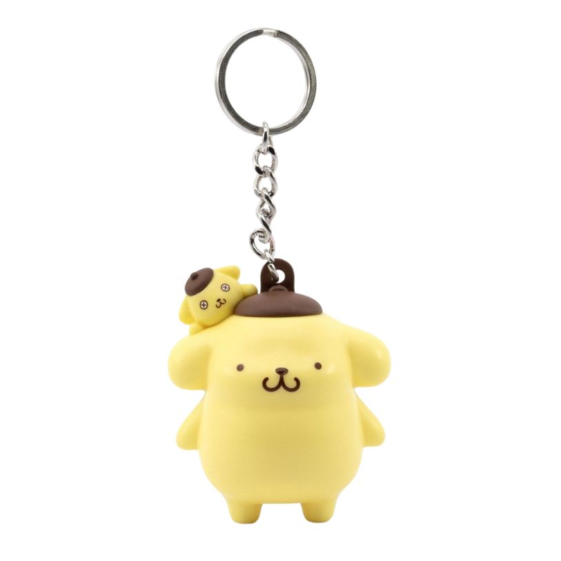 YUME SANRIO POCKET HERO KEYCHAIN HELLO KITTY & FRIENDS POMPOMPURIN