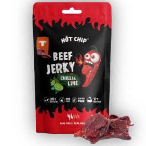 HOT CHIP BEEF JERKY CHILLI & LIME 25g